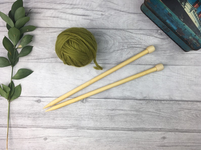 12mm Bamboo Knitting Needles for Super Bulky Yarn Wooden Etsy UK