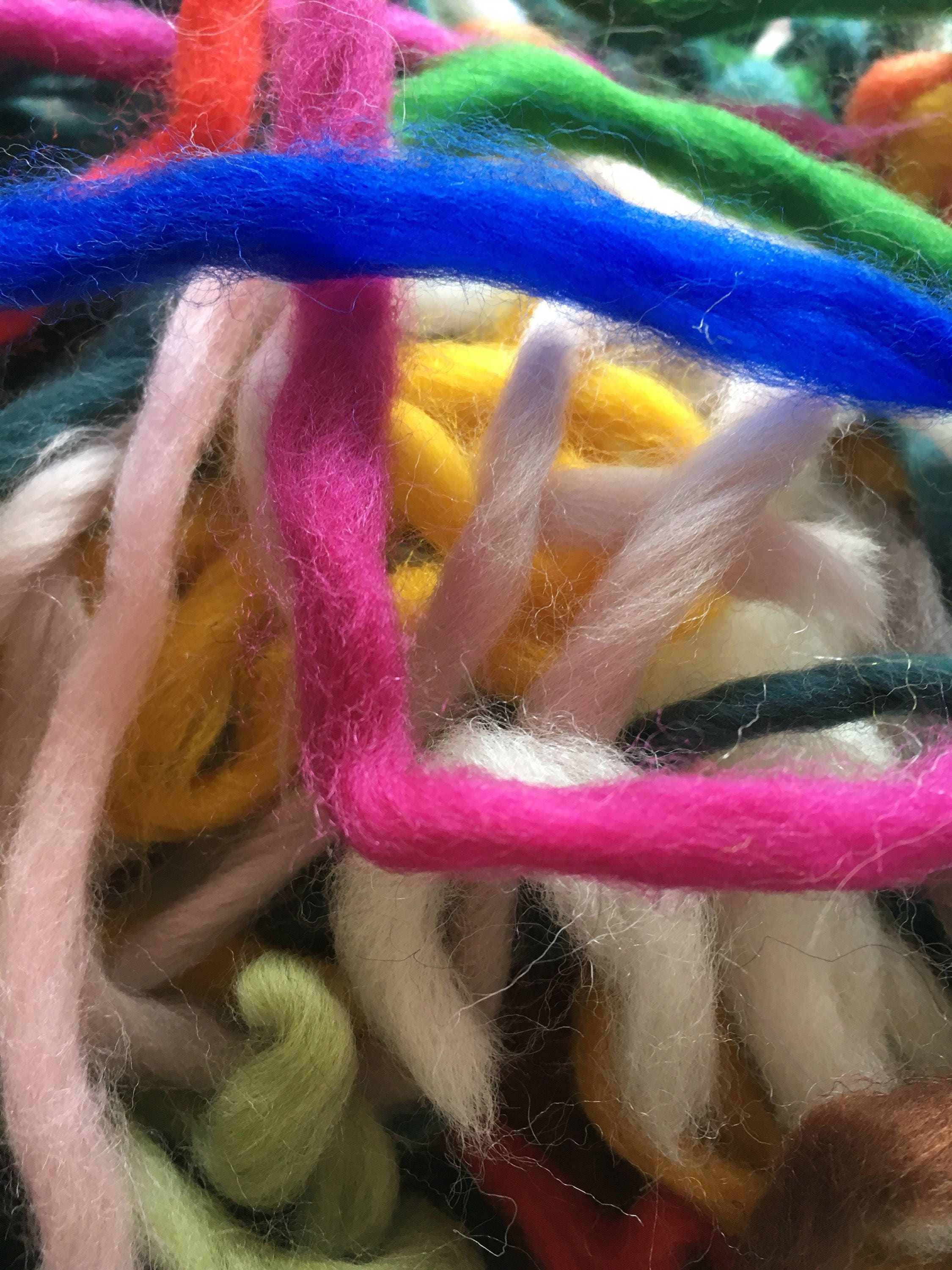 Merino wool supply offcuts wool scraps roving scraps needle Etsy