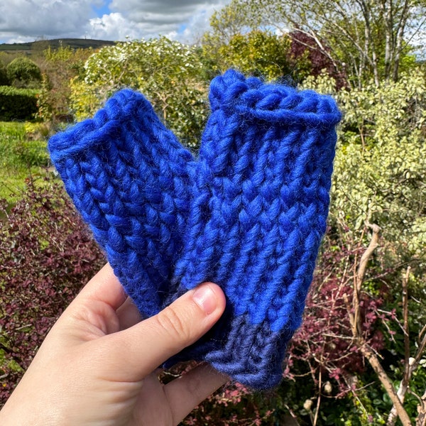 Small child gloves - toddler gloves - fingerless gloves - 100% merino wool - forest school