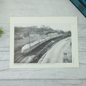 Ferrocarriles estatales italianos Tren Settebello - impresión de fotolibros en blanco y negro