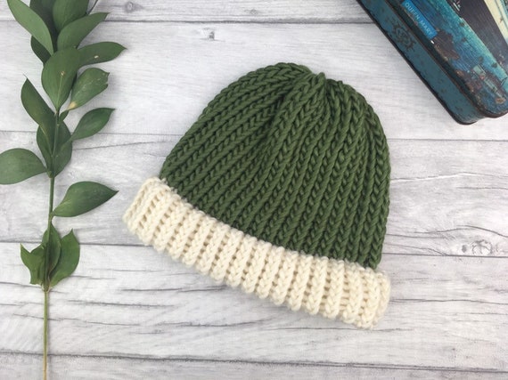 Olive green wool hat hotsell