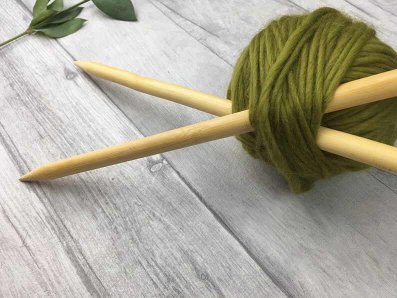 12mm bamboo knitting needles for super bulky yarn wooden Etsy