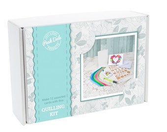 DIY Paper quilling craft kit, paper craft kit, make your own cards