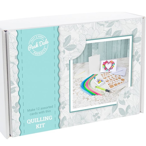 DIY Papier Quilling Bastelset, Papier Bastelset, Karten selber machen