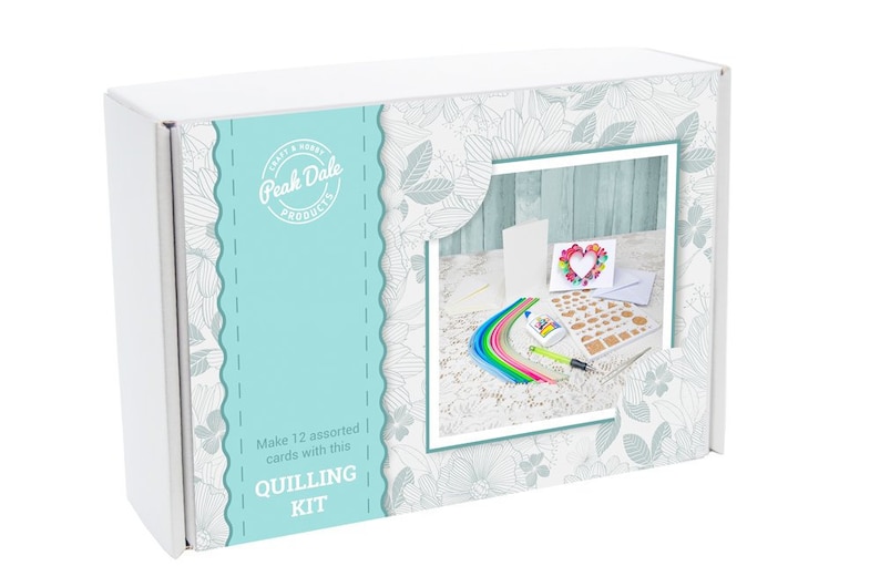 DIY Paper quilling craft kit, paper craft kit, make your own cards image 1