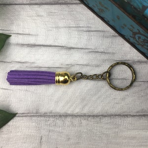 Porte-clés unisexe violet violet - cadeaux pour examen de conduite - porte-clés décor de dortoir - cadeau universitaire France