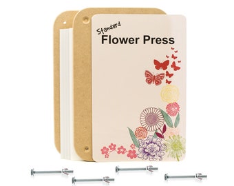 Flower press kit, leaf press, botanical press, large flower press