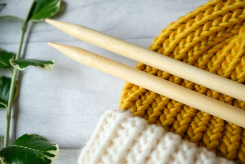 12mm bamboo knitting needles for super bulky yarn wooden Etsy