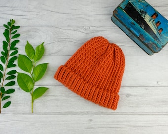 Orange beanie, clothing for mum mens clothing, personalized gift gift, gift for him, gift for her, winter clothing, kids gift, home gift