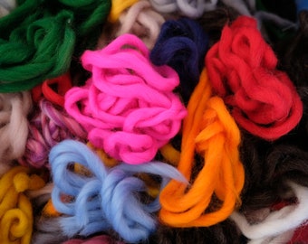 Chutes de laine mérinos et shetland : fibre à feutrer Craft Supply