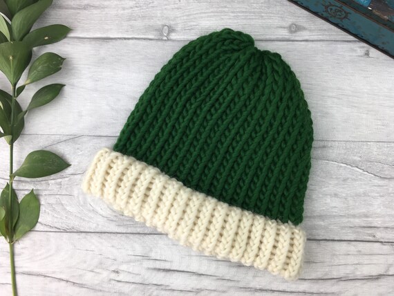 green fisherman beanie