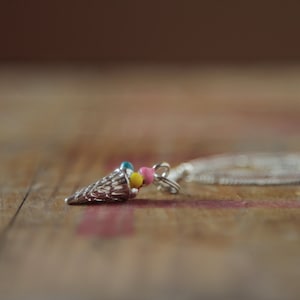 Icecream necklace - ice cream jewelry - fun colourful necklace
