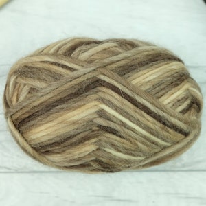 Super chunky space dyed yarn, brown yarn, natural tones image 6