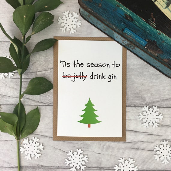 Greeting Card Tis the season to be jolly NEW Funny Christmas Xmas