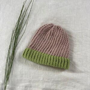Hand-Knitted Merino Wool Hat: Chunky Knit Spring Knitwear