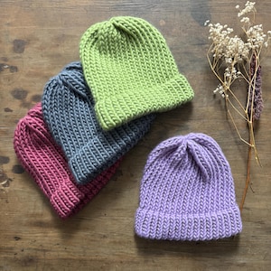 CHILD and TODDLER Beanie Hat – Hand-Knitted Wool Hat kids - Merino Wool - Cosy Knitwear - Birthday Gift Child - Christmas Gift for Kids