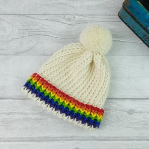 Rainbow hat, gift for kids, rainbow beanie, gift for kids, gifts for her, rainbow knitwear