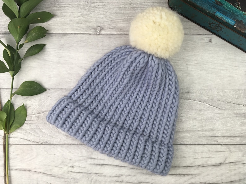 matching pom pom hats