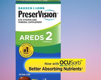 PreserVision AREDS 2 Eye Vitamin Supplement | Bausch + Lomb Eye Health Support