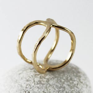 Infinity ring gold statement ring oval gold ring