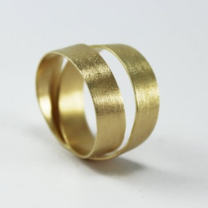 Gold wrap ring unique handmade ring