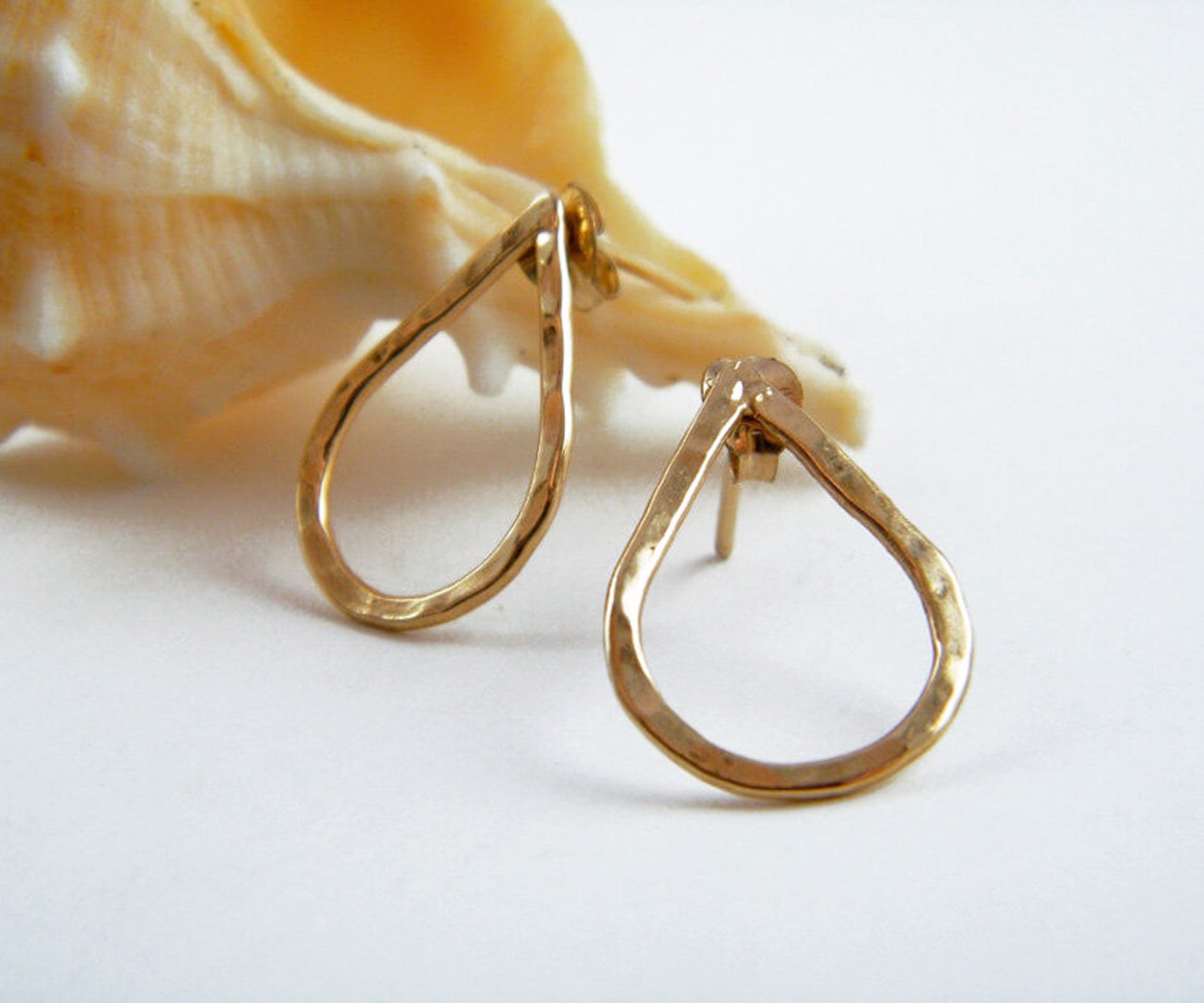 Drop Stud Earrings Gold Drop Earrings Drop Post Earrings - Etsy