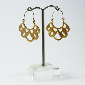 Butterfly wing earrings gold butterfly earrings image 6