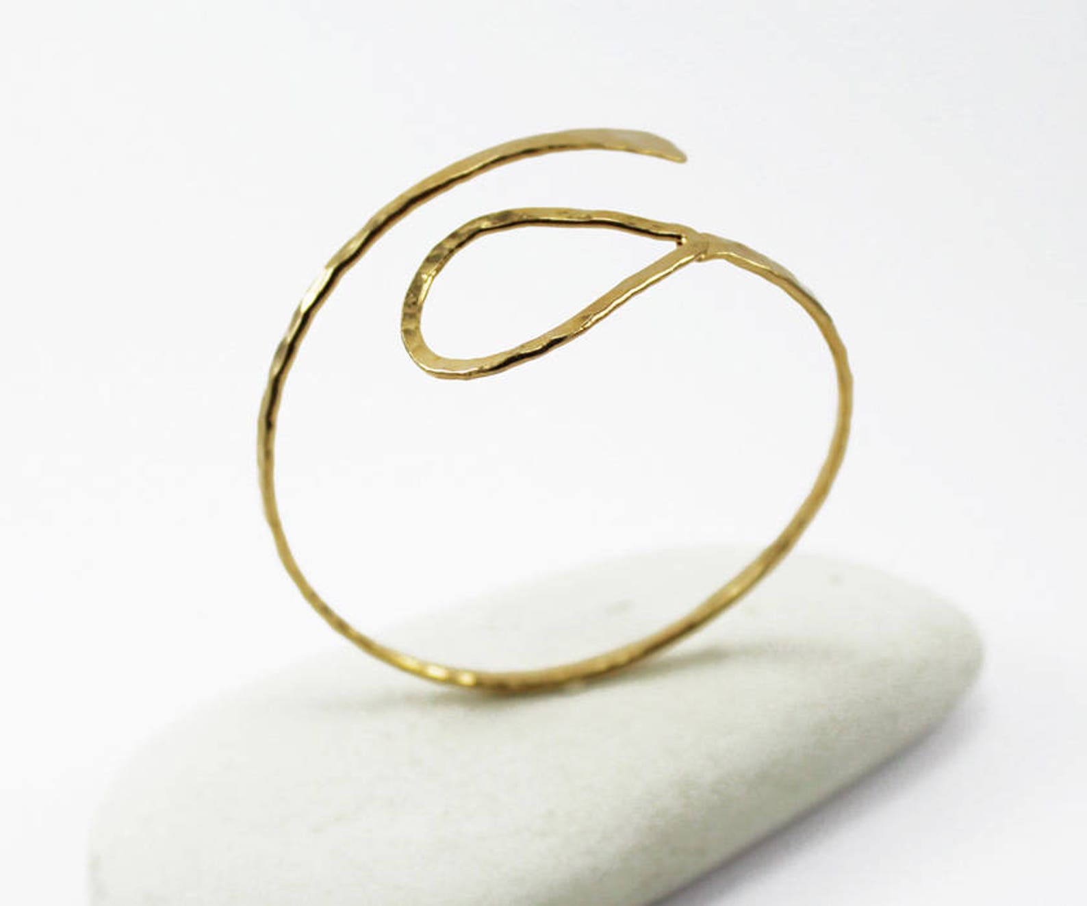 Gold Bangle Handmade Egyptian Cuff Bracelet Etsy