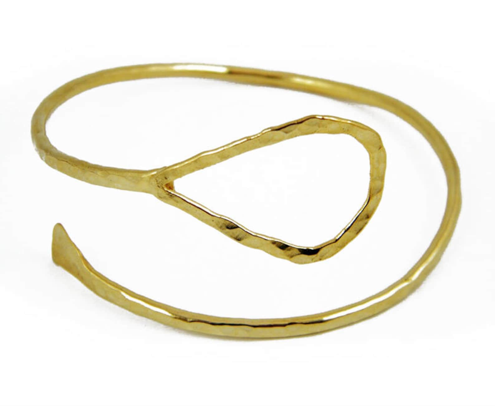 Gold Bangle Handmade Egyptian Cuff Bracelet Etsy