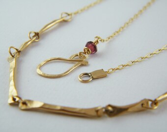 Gold sticks necklace 14K gold filled necklace