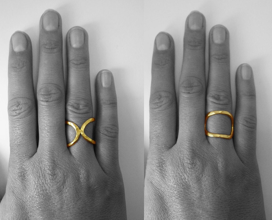 Infinity Ring Gold Statement Ring Oval Gold Ring | Etsy
