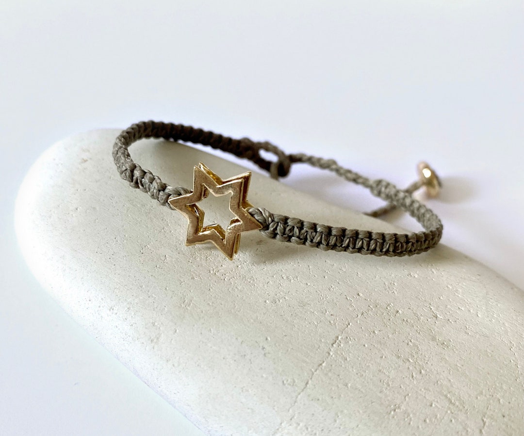 Star of David Bracelet Good Luck Jewelry Protection Faith Jewish Star