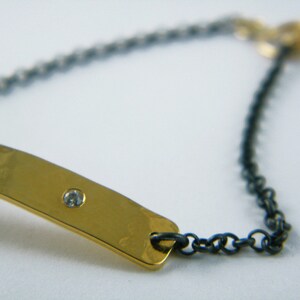 Gold bar bracelet thin gold bracelet dainty bar bracelet Gold silver bracelet