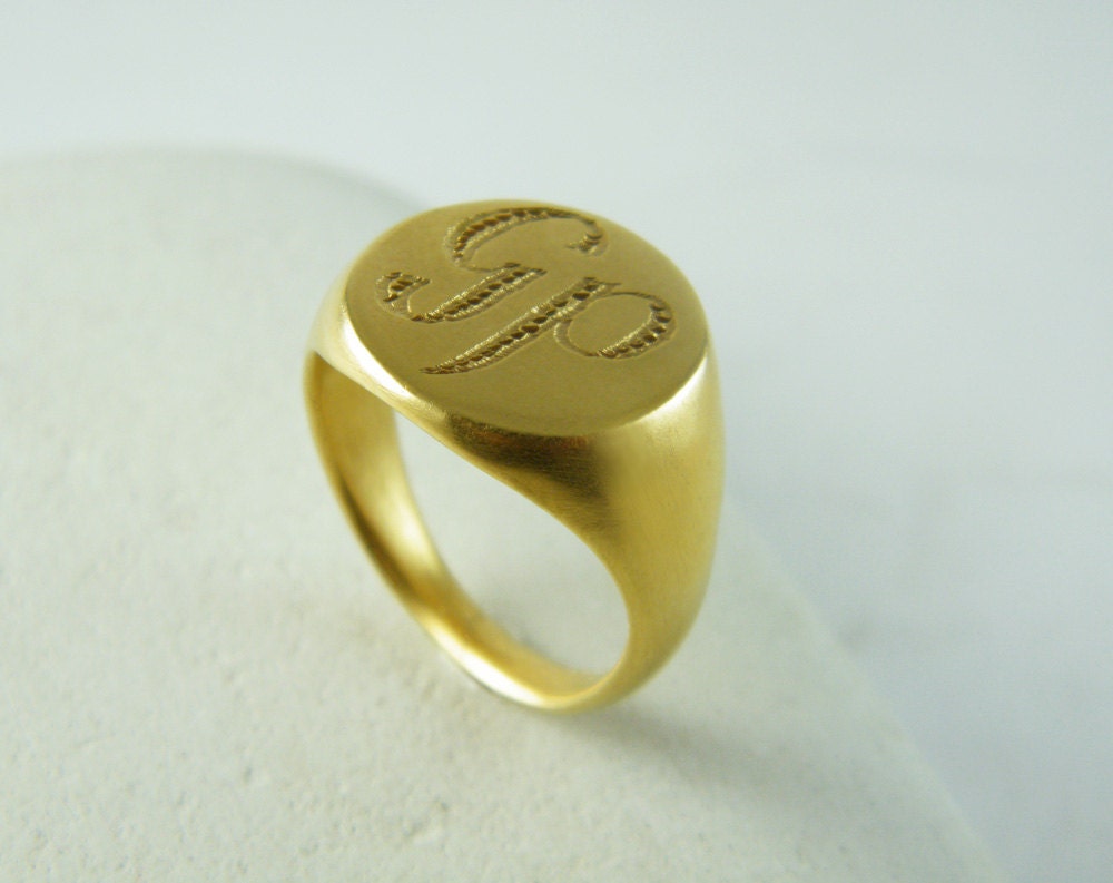 Men Ring Monogram Ring Personalized Ring Gift Etsy