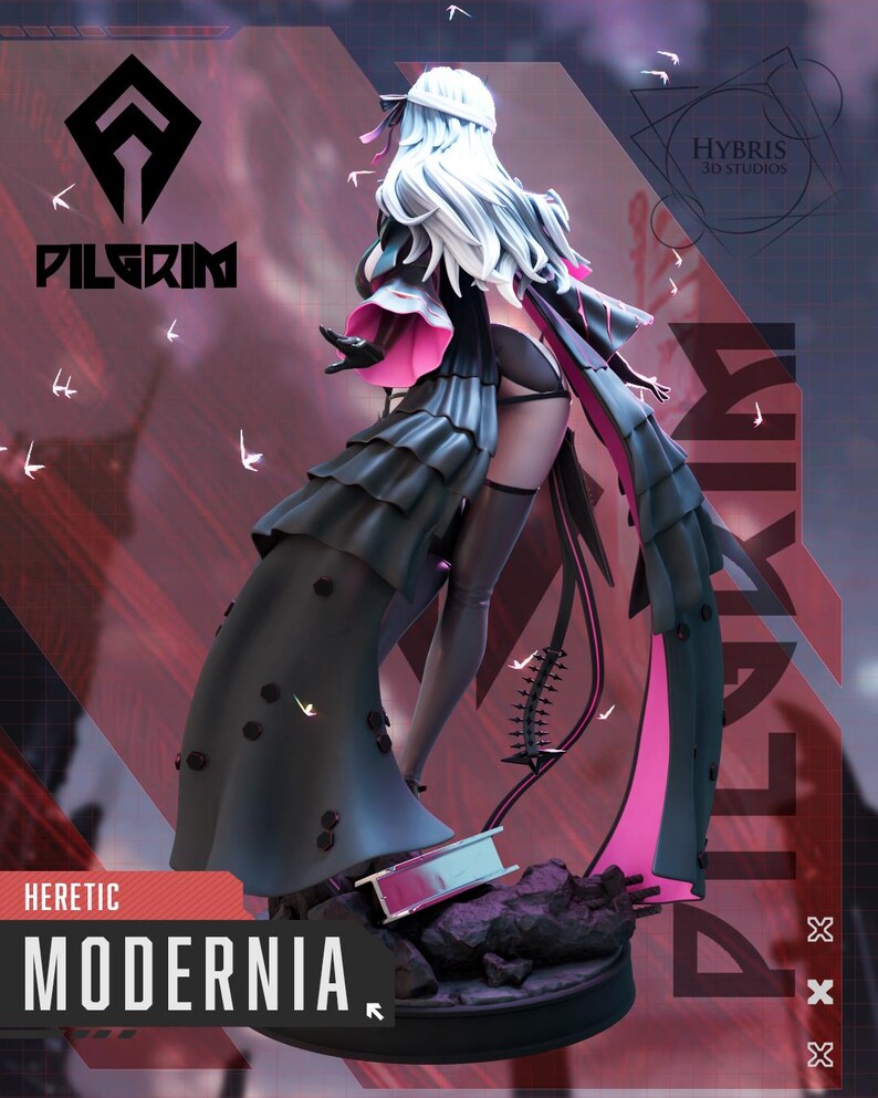 Modernia — NIKKE: Goddess of Victory | 1/8 1/6 Scale Resin Figure | Unpainted or Hand-Painted | 3D Printed Fan Art | Collector Gift image 5