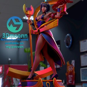 Eliza Skullgirls Resin Figure – 1/8 1/6 Scale 3D Printed Fan Art Statue | Collector Gift image 3