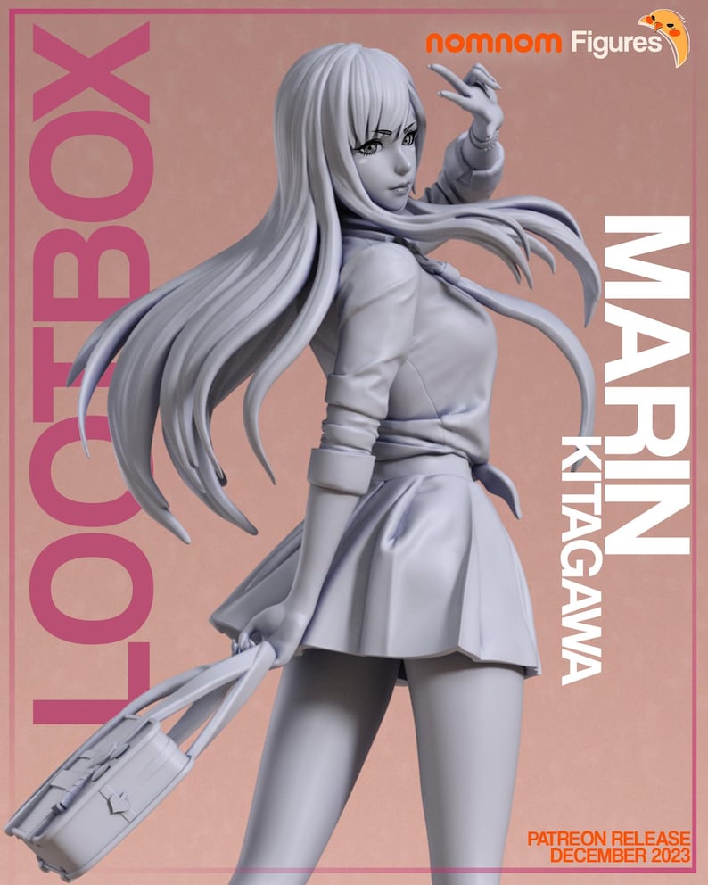 Marin Kitagawa — My Dress Up Darling | 1/8 1/6 Scale Resin Figure | Unpainted or Hand-Painted | 3D Printed Fan Art | Collector Gift image 1
