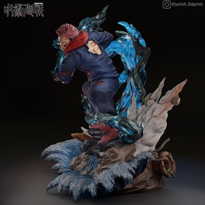Yuji Itadori Resin Figure – Jujutsu Kaisen Fan Art Statue (1/8 1/6 Scale) | Collector Gift image 2