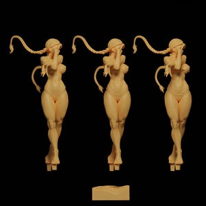 Street Fighter Cammy Resin Figure – 1/8 1/6 Scale 3D Printed Fan Art Statue | Collector Gift image 4