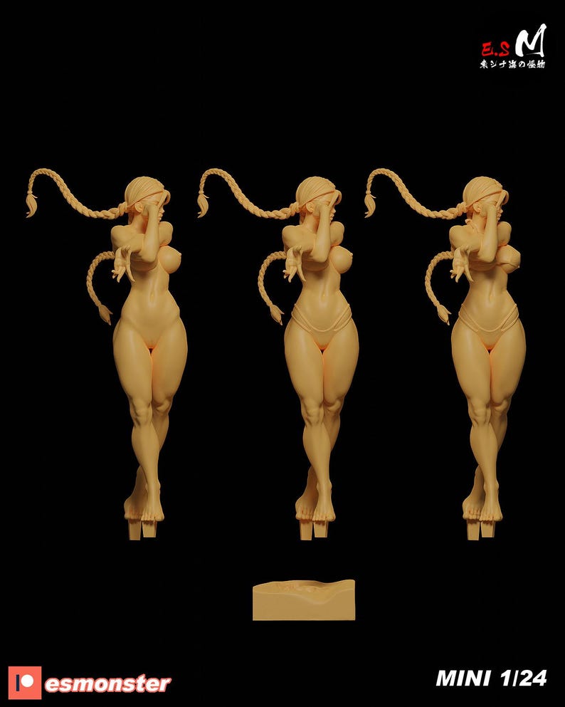 Street Fighter Cammy Resin Figure – 1/8 1/6 Scale 3D Printed Fan Art Statue | Collector Gift image 4