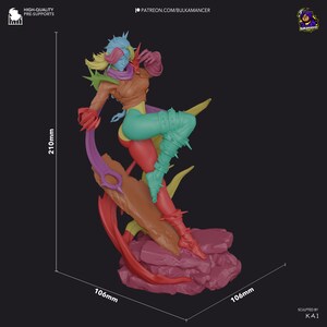 Malice Die unsichtbare Frau — Wunder | 1/8 bis 1/6 Harz Figur | Unbemalt oder Handbemalt | 3D gedruckte Fan Art | Sammler Geschenk Bild 7