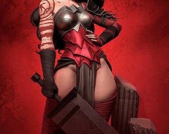 Wonder Woman — DC Comics | 1/8 1/6 Scale Resin Figure | Unpainted or Hand-Painted | 3D Printed Fan Art | Collector Gift