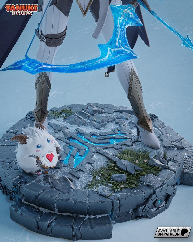 Ashe — League of Legends | 1/8 bis 1/6 Harz Figur | Unbemalt oder Handbemalt | 3D gedruckte Fan Art | Sammler Geschenk Bild 9