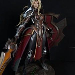 Leona League of Legends Resin Figure – 1/8 1/6 Scale Fan Art Statue | Collector Gift afbeelding 1