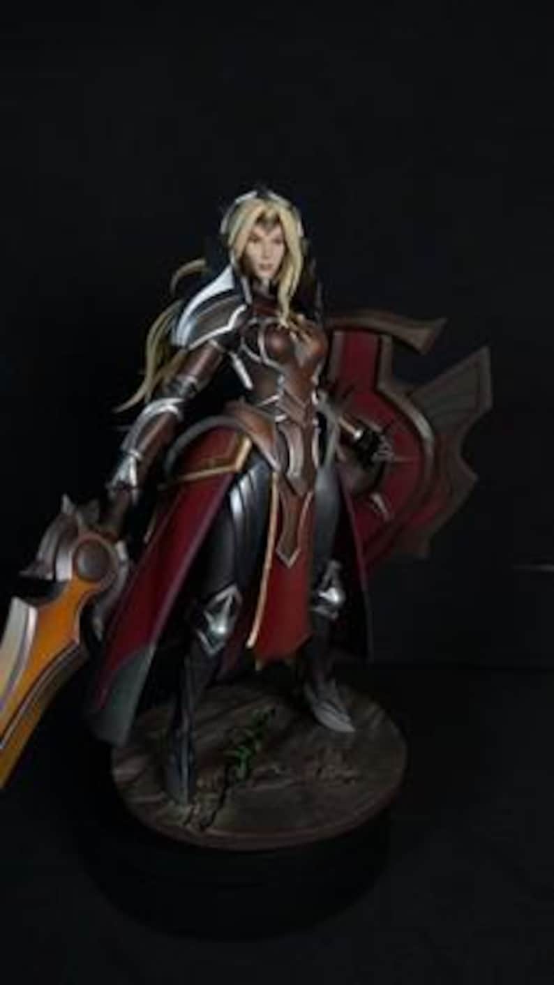 Leona League of Legends Resin Figure – 1/8 1/6 Scale Fan Art Statue | Collector Gift afbeelding 1