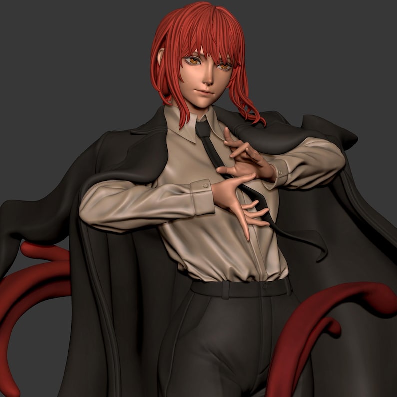 Makima Chainsaw Man Resin Figure – 1/8 1/6 Scale 3D Printed Fan Art Statue | Collector Gift image 7