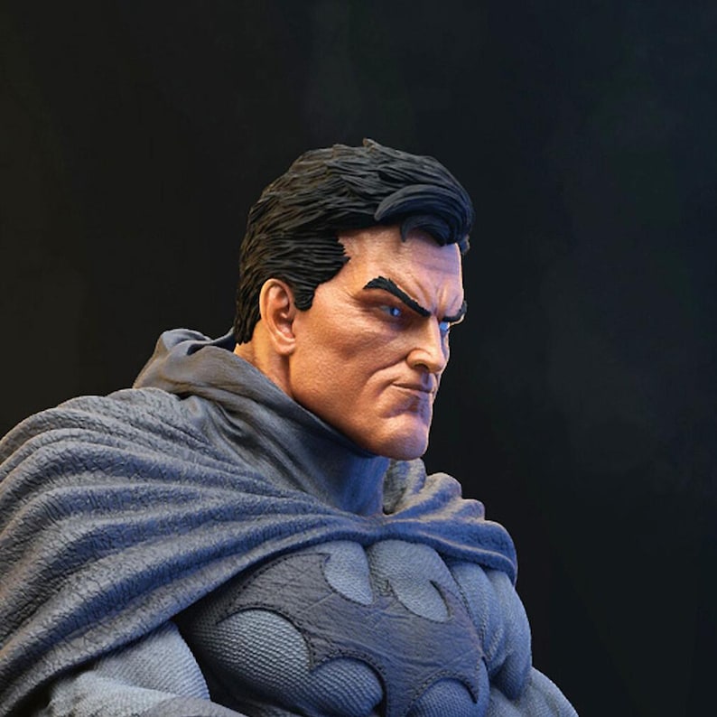 Batman — DC Comics | 1/8 1/6 Scale Resin Figure | 3D Printed Fan Art | Unpainted Garage Kit | Collector Statue | Collector Gift image 9