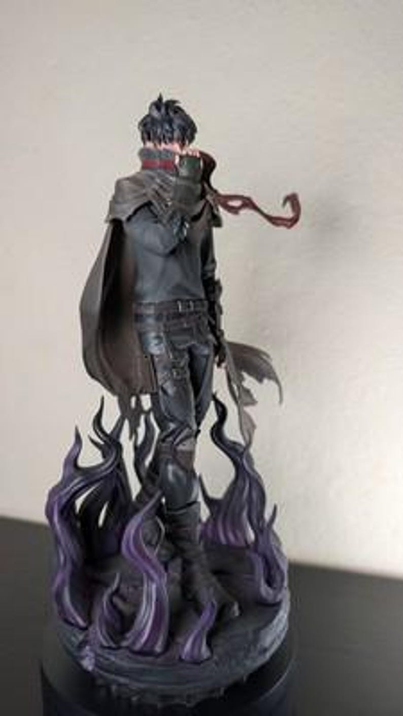 Sung Jin-Woo Solo Leveling Resin Figure – 1/6 Scale, druk 3D, fan art | Prezent dla kolekcjonera zdjęcie 4