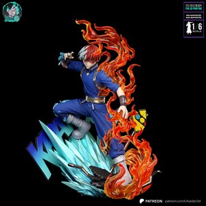 Shoto Todoroki My Hero Academia Resin Figure – 1/6 Scale 3D Printed Fan Art Statue | Collector Gift image 2