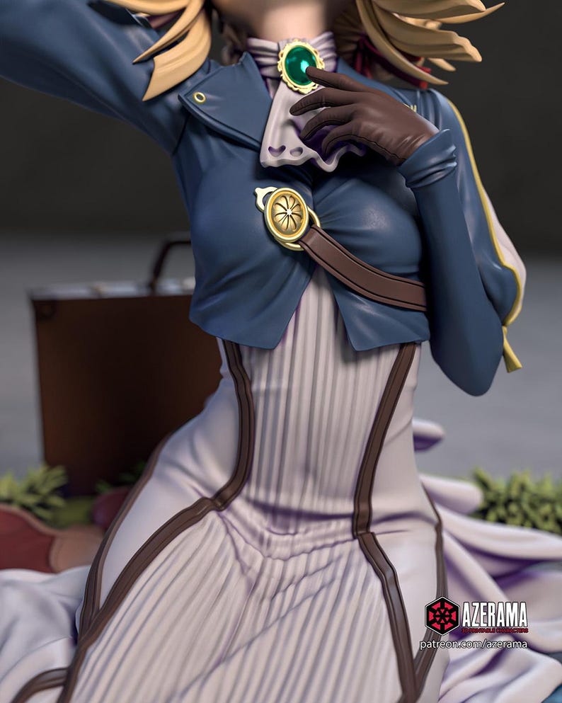 Violet Evergarden — Violet Evergarden | 1/8 1/6 Scale Resin Figure | Unpainted or Hand-Painted | 3D Printed Fan Art | Collector Gift image 4
